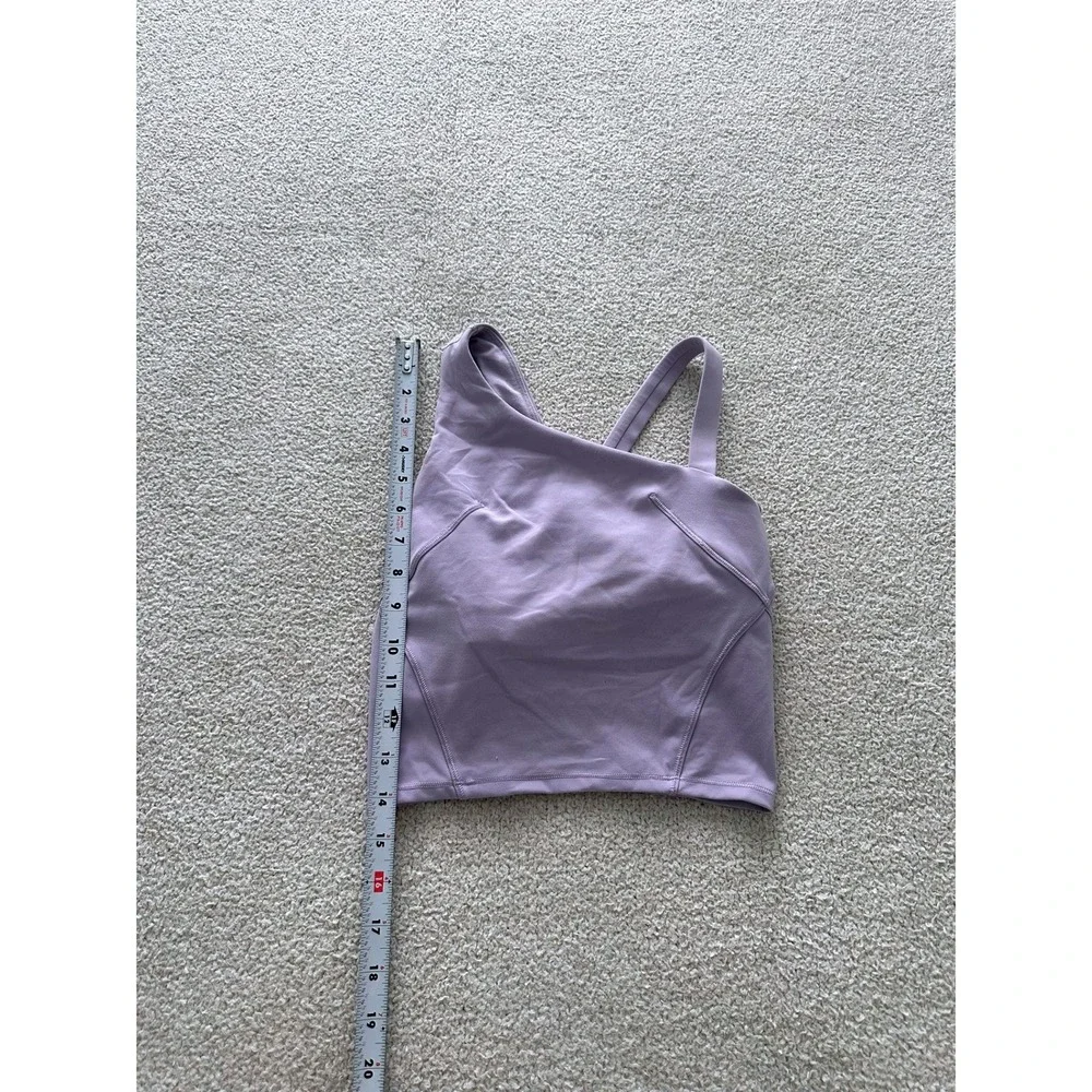 lululemon Everlux Asymmetrical Tennis Tank Top size 0 in Lilac